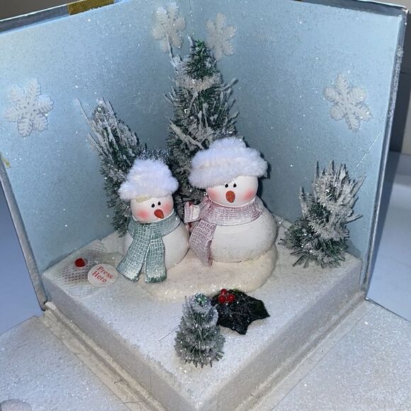 Avon 2007 Snowman Folding Christmas Box that plays “Deck The Halls” - Picture 3 of 9